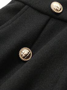 DAZY 女士纯色前扣休闲短裤，秋季、冬季日常休闲装