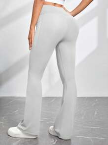 Easithlete 女士隐形口袋瑜伽裤高腰休闲健身紧身裤 - 彩色 - 查看 2