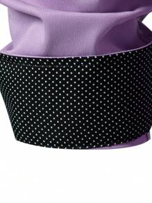 Calvornis 男士拼布前扣休闲长袖衬衫，秋季 - 淡紫色 - 查看 4