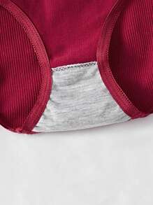 Shein Underwear&Sleepwear Basics Set de 6 piezas de ropa interior informal de unicolor minimalista