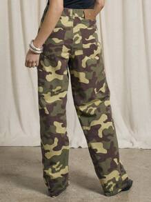 AiiRZ Jean holgado con estampado de camuflaje - Multicolor - Ver 2