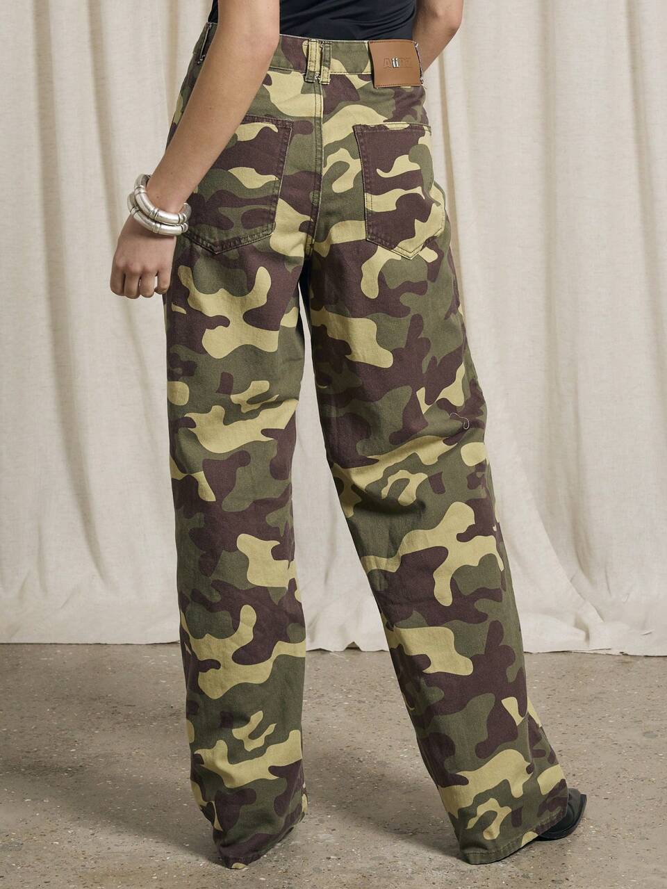 Camo Print Baggy Jean