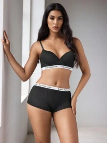 EasyFave 3 Stücke Damen Slip mit elastischem Bund, Lässig