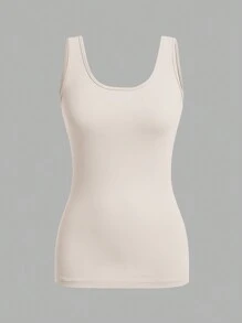 SHEIN Essnce 3pcs Women's Simple Solid Color Casual Versatile Camisole Tops, Suitable For Spring And Summer Back To School - Multicolor - View 9