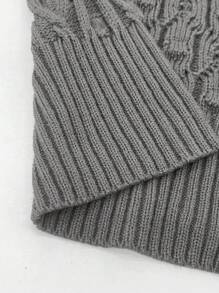 Celure Plus Size Sleeveless Solid Color Pullover Knitted Top