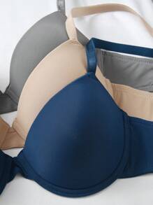 5 sztuk biustonoszy damskich w jednolitym kolorze, wygodnych, swobodnych, bez fiszbin