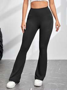 Easithlete 女士隐形口袋瑜伽裤高腰休闲健身紧身裤 - 彩色 - 查看 3