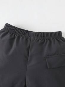 2-4 件套男童夏季套装，时尚男童服装，男童婴儿服装（含短袖衬衫和短裤），儿童夏装 - 灰色 - 查看 7