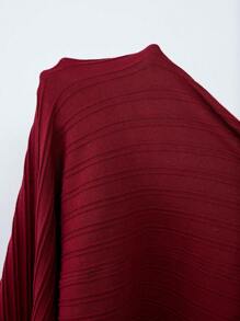 Chiquease Elegant Knit Waist Decor Button Front Midi Sweater Skirt For Women