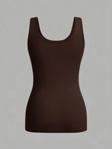 SHEIN Essnce 3pcs Women's Simple Solid Color Casual Versatile Camisole Tops, Suitable For Spring And Summer Back To School - Multicolor - View 8