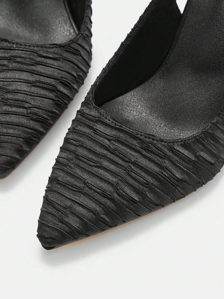 CUCCOO CURVES Plain Pointed Toe Simple Chunky High Heel Pumps, Casual Daily Wear Spring Shoes Spring Break Easter