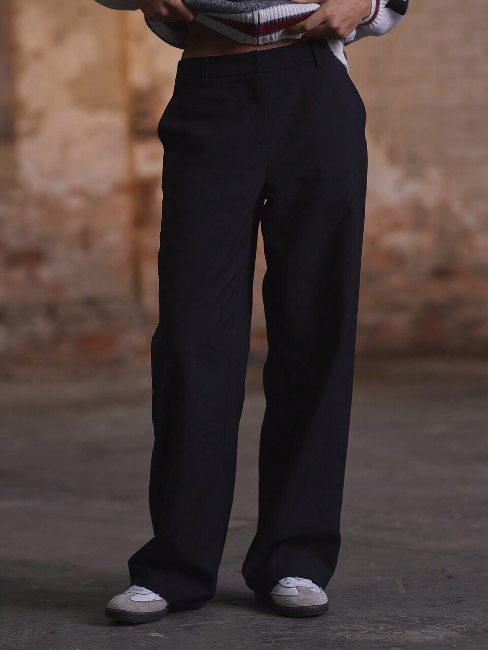 Straight Leg Tailored Suit Trousers Old Money Elegant Summer