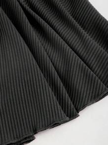 Sweetra Camiseta de manga larga con cordón vintage y adorable para mujer en otoño