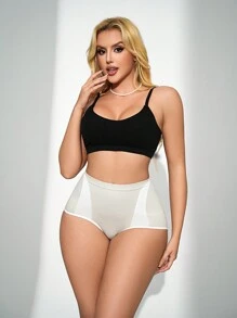 1pc Seamless Women Shapewear Bottoms - Light Grey - View 7