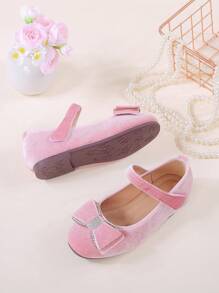 1 Pair Girls Cute Casual Soft Bottom Mary Jane Princess Loafers, Suitable For Spring And Autumn