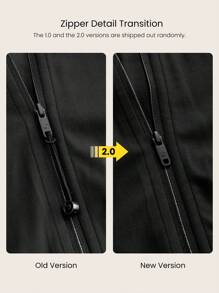 GLOWMODE FeatherFit™ Streamline Adjustable Drawstring Zip Up Jacket With Hood