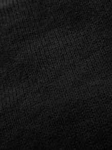 SHEIN 1pc Teen Boys Casual Comfortable Loose Fit Crew Neck Pullover Solid Color Long Sleeve Sweater, Versatile For Outdoor, Holiday, Gathering, School, Suitable For Autumn/Winter - Black - View 6