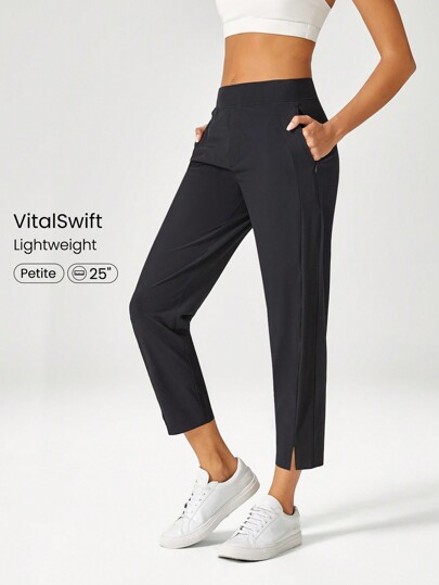 GLOWMODE Pantalon de travail fendu ultra-léger à séchage rapide VitalSwift, coupe près du corps, avec poches latérales, décontracté pour l\'été