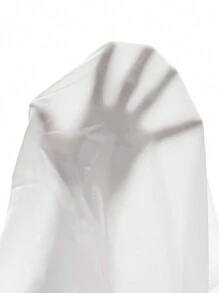 Manfinity AFTRDRK Men's Solid Color Plain Korean Fashion Long Sleeve Shirt, For Husband, Work, For Fall - White - View 6