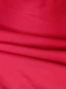 SHEIN Clasi Váy mini thường ngày màu đỏ cho nữ mùa đông Giáng sinh - Đỏ - Xem 5