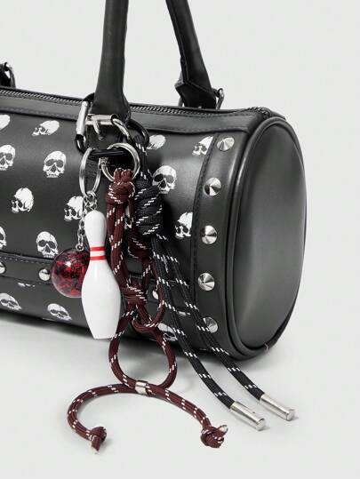 Kawaii 1pc Cute Street Style Pink Tennis Racket Pendant Charm