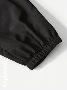 SHEIN 2 peças/conjunto Calça de Moletom Folgada e Confortável em Estilo Casual, Adequado para Adolescentes, Esportes Urbanos ao Ar Livre, Uso Diário, Escola, Streetstyle e Cenas de Reunião