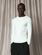 SUMWON Long Sleeve Muscle Fit Jersey T Shirt Classic Crew Neck Essential Basic Layering Top Fall Winter Wardrobe Staple