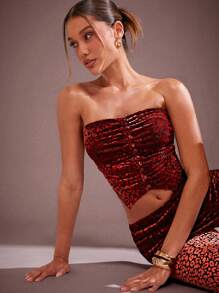 Hauture Women's Minimalist Asymmetrical Shoulder Tube Top, Casual Daily Wear - Multicolor - View 1