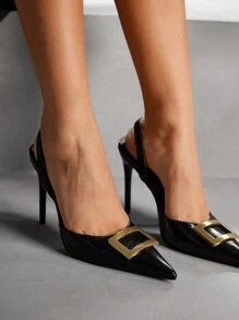 CUCCOO SZL Szpiczaste buty na wysokim obcasie dla kobiet, nadruk w panterkę, materiał z włosia końskiego, jesień, nowy rok, święta