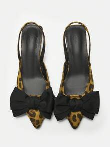 CUCCOO CURVES Plus Size Wide Fit Pointed Toe High Heels, Elegant Black Satin With Ankle Strap, Suitable For All Seasons - Multicolor - View 4