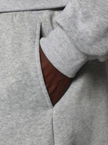 SUMWON Ultra Cozy Athletic Balloon Fit Sweatpants Drawstring Waist Wide Leg Lounge Pants Fleece Jogger Bottoms For Workout Winter Fall - Grey - View 6