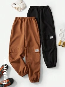 SHEIN 2 peças/conjunto Calça de Moletom Folgada e Confortável em Estilo Casual, Adequado para Adolescentes, Esportes Urbanos ao Ar Livre, Uso Diário, Escola, Streetstyle e Cenas de Reunião