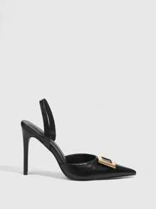 CUCCOO SZL Szpiczaste buty na wysokim obcasie dla kobiet, nadruk w panterkę, materiał z włosia końskiego, jesień, nowy rok, święta