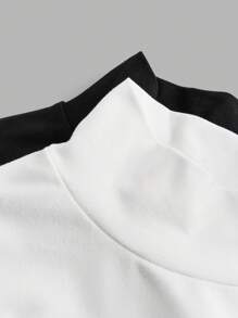 Dziewczyny Tween Slim Fit Casual Proste Wygodne Kołnierzyk Lejkowy Długi Rękaw Uniwersalne Miękkie Wielopak T-shirtów