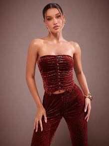 Hauture Women's Minimalist Asymmetrical Shoulder Tube Top, Casual Daily Wear - Multicolor - View 4