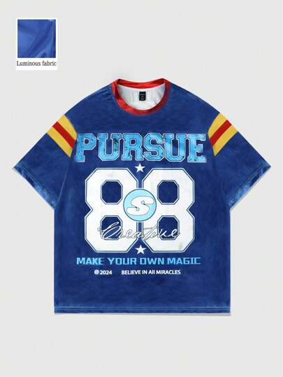 Street Life Camiseta de manga corta para baloncesto callejero para hombres, camiseta deportiva con tela brillante