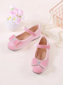 1 Pair Girls Cute Casual Soft Bottom Mary Jane Princess Loafers, Suitable For Spring And Autumn
