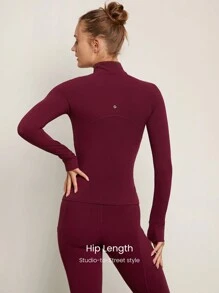 GLOWMODE 女士运动夹克 - 中紫紅色 - 查看 2