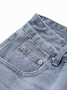 DAZY Women's Casual Acid Wash Distressed Loose Fit Boyfriend Jeans