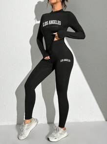 SHEIN Essnce 2pcs/Set Women Casual Minimalist Knitted Long Sleeve Bodycon