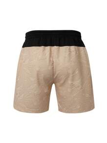 Gym Rark Short de sport pour homme style boyfriend, avec cordon de serrage à la taille, imprimé et couleur contrastée - Kaki - Voir 2