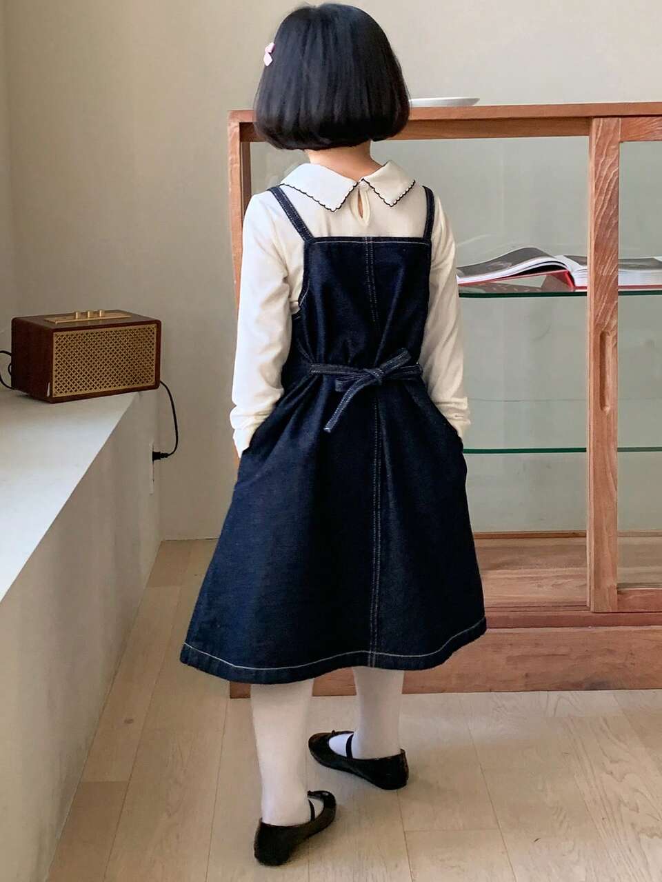 Denim Jumper Dress, Young Girl Fall Clothing