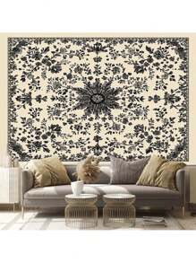 1 件波西米亚风格装饰印花壁挂挂毯、居家房间装饰、家居装饰