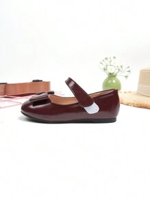 Silver Bow Knot Hook And Loop Princess Sandals, Non-Slip Comfortable Soft Bottom Fashionable