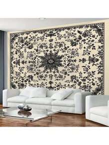 1 件波西米亚风格装饰印花壁挂挂毯、居家房间装饰、家居装饰