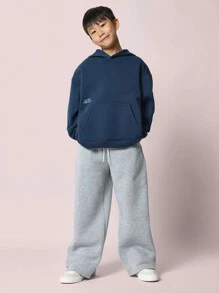 SUMWON Cozy Oversized Gaming Hoodie Rule The Game Slogan Print Sports Casual Gamer Streetwear Pullover Sweatshirt Urban Athletic Loungewear Winter Fall