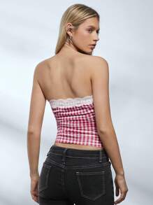 SHEIN EZwear Print Number Graphic Football Jersey T-Shirt - Red - View 2