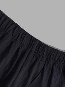 EURMUSE 2Pcs Men Casual English Text Print Loungewear Set Pajama Pants - Multicolor - View 5