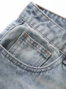 DAZY Jeans larghi da donna di moda in stile vintage lavati, jeans ampi