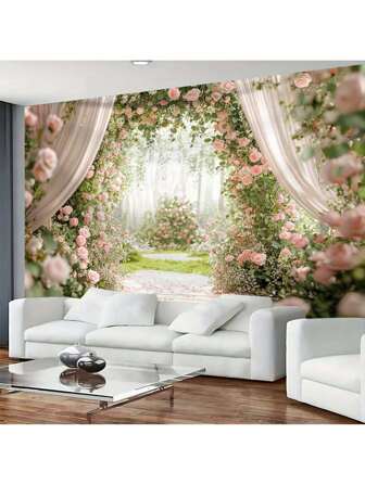 1 件花卉挂毯印花壁挂装饰，用于房间墙壁装饰、家居装饰、秋季装饰、房间装饰